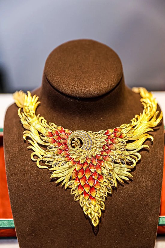 古法金饰品项牌