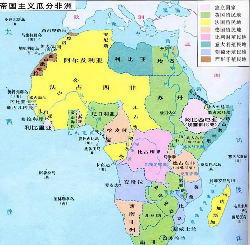 ▲瓜分非洲