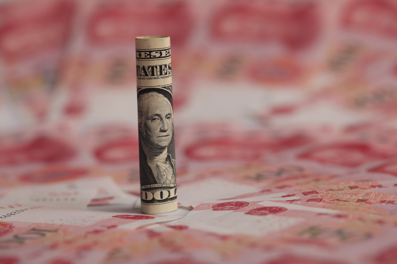 5月23日人民币对美元中间价报7.1919 较前一交易日调贬16个基点