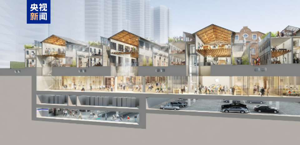 上海古建筑“长脚了” 7500吨石库门建筑群归位