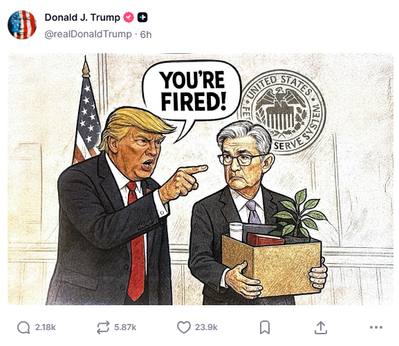 特朗普在其社交平台发AI恶搞梗图