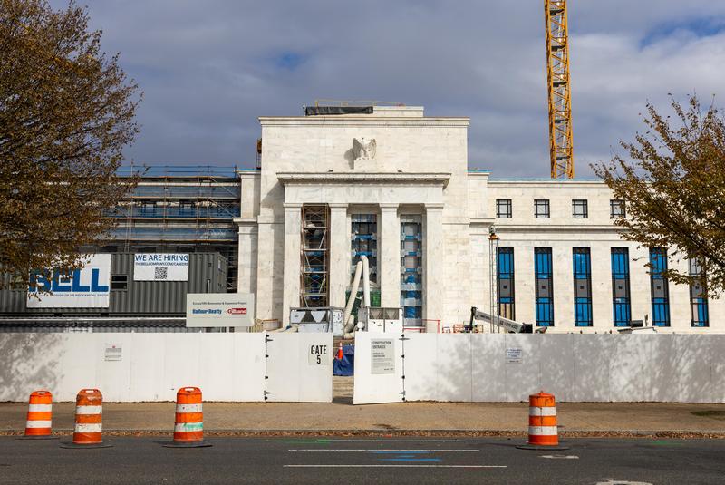 这是10月29日在美国首都华盛顿拍摄的美国联邦储备委员会大楼外景。新华社
