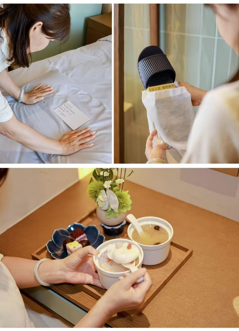 适老化客房升级护颈荞麦枕与防滑拖鞋&奉上属地化晚安甜汤