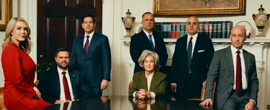 视频截图，白宫核心圈子