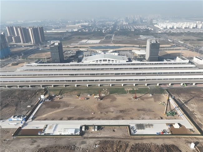 图为工程建设现场。 资料图片