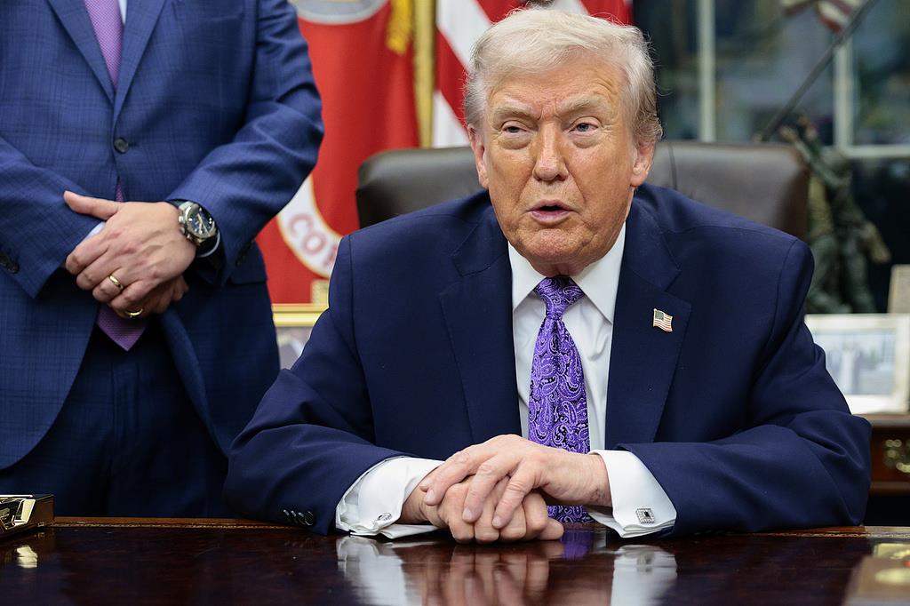 △美国总统特朗普（资料图）