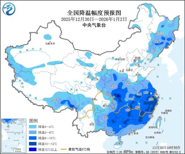 注意保暖！跨年大范围雨雪+多股冷空气登场