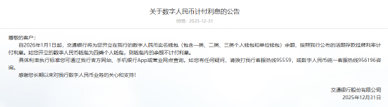 中国交通银行公告