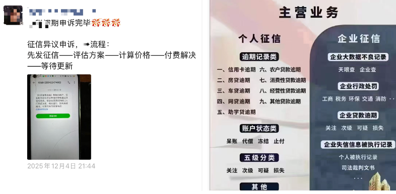 （部分中介的宣称的业务范围和效果）