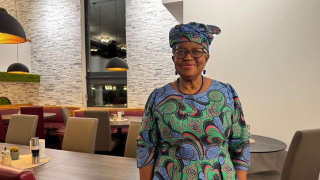 WTO总干事伊维拉（第一财经记者陈玺宇摄）